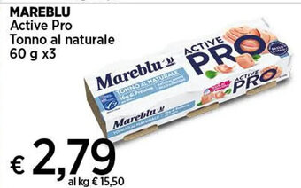 Coop MAREBLU Active Pro Tonno al naturale 60 g x3 offerta