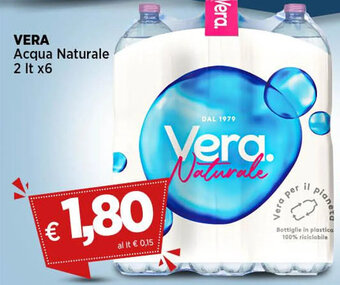 Coop VERA Acqua Naturale 2 lt x6 offerta