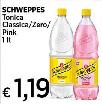 Coop SCHWEPPES Tonica Classica/Zero/Pink 1 lt. offerta