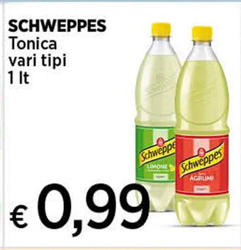 Coop SCHWEPPES Tonica vari tipi 1 lt offerta