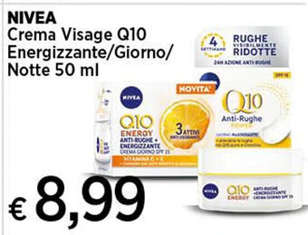 Coop NIVEA Crema Visage Q10 Energizzante/Giorno/ Notte 50 ml offerta