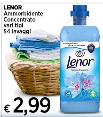 Coop LENOR Ammorbidente Concentrato vari tipi 54 lavaggi offerta