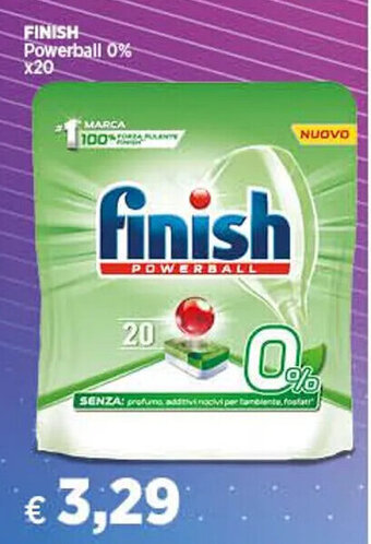 Coop FINISH Powerball 0% x20 offerta