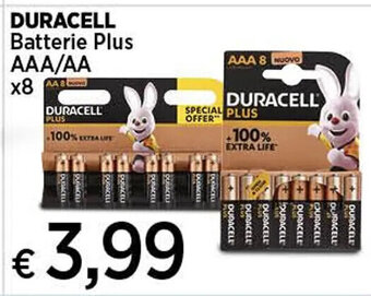Coop DURACELL Batterie Plus AAA/AA x8 offerta