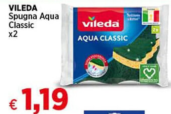 Coop VILEDA Spugna Aqua Classic x2 offerta