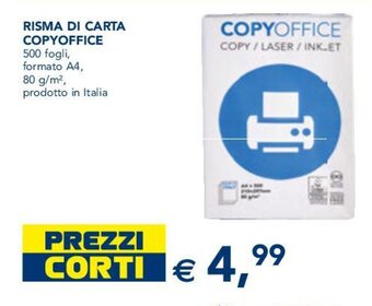 Esselunga RISMA DI CARTA COPYOFFICE 500 fogli offerta