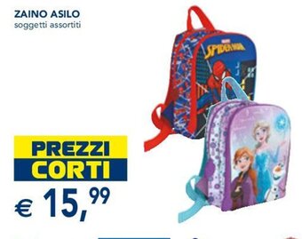 Esselunga ZAINO ASILO offerta