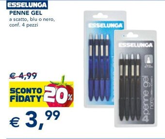 Esselunga ESSELUNGA PENNE GEL offerta