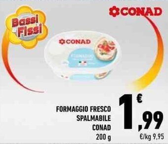 Conad FORMAGGIO FRESCO SPALMABILE CONAD 200 g offerta