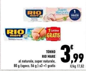 Conad TONNO RIO MARE 80 g offerta