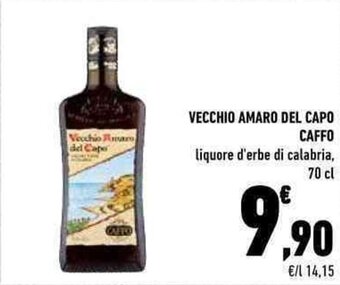 Conad VECCHIO AMARO DEL CAPO CAFFO 70 cl offerta