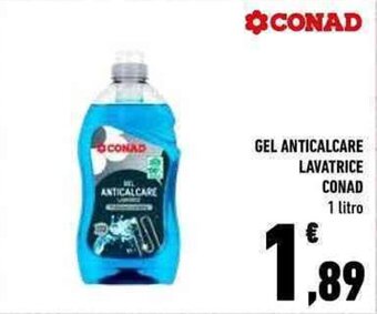 Conad GEL ANTICALCARE LAVATRICE CONAD 1 litro offerta