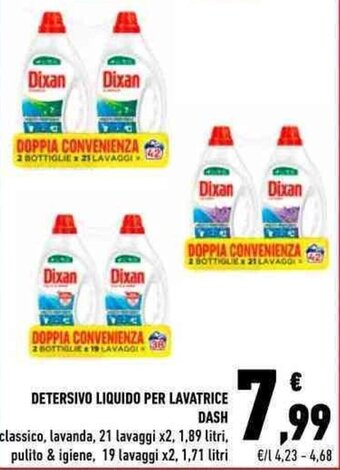 Conad DETERSIVO LIQUIDO PER LAVATRICE DASH offerta