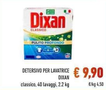 Conad DETERSIVO PER LAVATRICE DIXAN classico, 40 lavaggi, 2.2 kg offerta