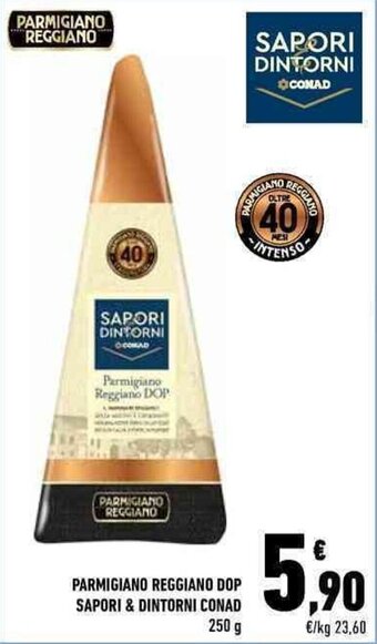 Conad PARMIGIANO REGGIANO DOP SAPORI & DINTORNI CONAD 250 g offerta