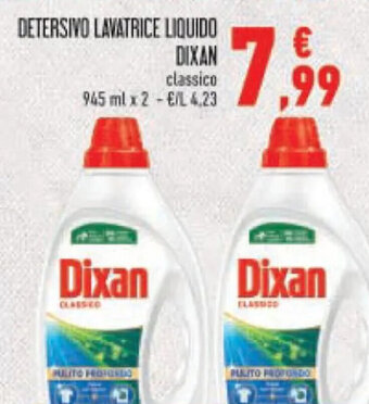 Conad DETERSIVO LAVATRICE LIQUIDO DIXAN classico 945 ml x 2 offerta