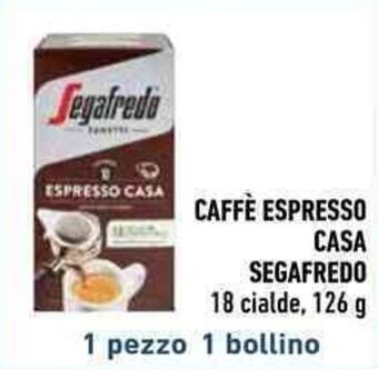 Conad CAFFÈ ESPRESSO CASA SEGAFREDO 18 cialde, 126 g offerta