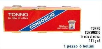 Conad TONNO CONSORCIO in olio di oliva, 111 g x3 offerta