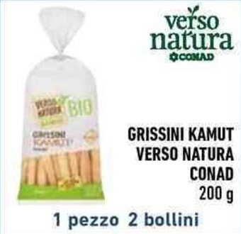 Conad GRISSINI KAMUT VERSO NATURA CONAD 200 g offerta