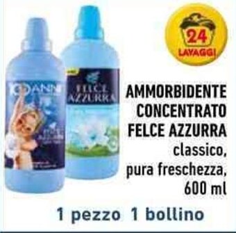 Conad AMMORBIDENTE CONCENTRATO FELCE AZZURRA classico, pura freschezza, 600 ml offerta