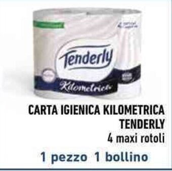 Conad CARTA IGIENICA KILOMETRICA TENDERLY 4 maxi rotoli offerta