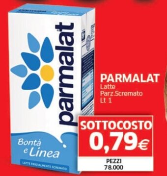 Mercati Alimentari PARMALAT Latte Parz.Scremato Lt 1 offerta
