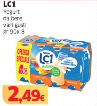 Mercati Alimentari LC1 Yogurt da bere vari gusti gr 90x 8 offerta