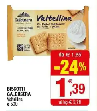 Iperal Galbusera Biscotti offerta