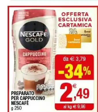 Iperal Nescafé Preparato Per Cappuccino Gold 250 G offerta