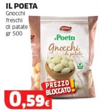 Mercati Alimentari IL POETA Gnocchi freschi di patate gr 500 offerta