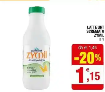 Iperal Parmalat Latte Uht Zymil Senza Lattosio Alta Digeribilita 1 Lt offerta