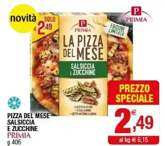 Iperal Primia Pizza Del Mese Salsiccia E Zucchine 405 G offerta