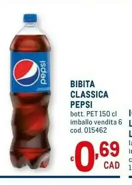 Metro Pepsi Light 1500 G(ml) offerta