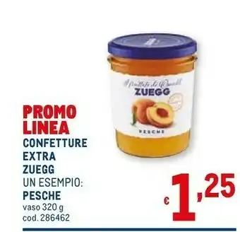 Metro Zuegg Confettura Extra Pesche 320 G(ml) offerta