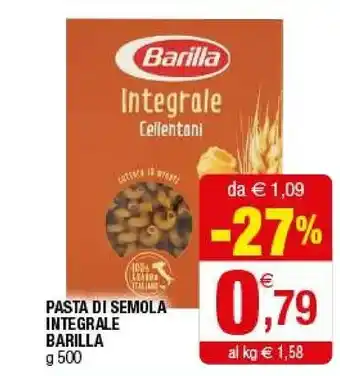 Iperal Barilla Pasta Di Semola Integrale Cellentoni 500 G offerta