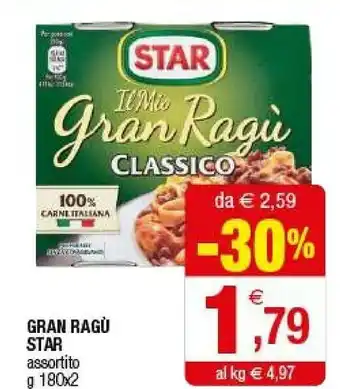 Iperal Star Il Mio Gran Ragù Classico 360 G(ml) offerta