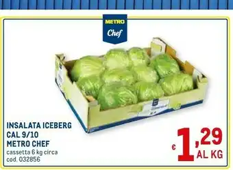 Metro Metro chef Insalata Iceberg offerta