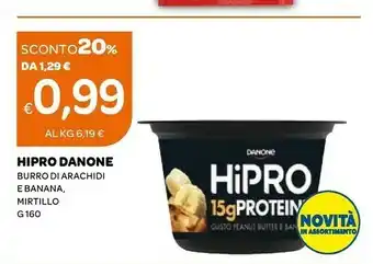 Ekom Danone Hipro Burro Di Arachidi E Banana, Mirtillo offerta
