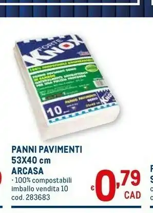 Metro Arcasa Panni Pavimenti offerta
