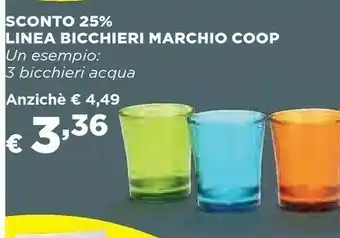 Coop Coop Bicchieri Marchio offerta