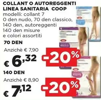 Coop Coop Collant O Autoreggenti Linea Sanitaria offerta