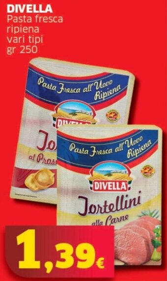 DIVELLA Pasta fresca ripiena vari tipi gr 250