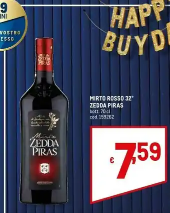 Metro Zedda piras Mirto Rosso offerta