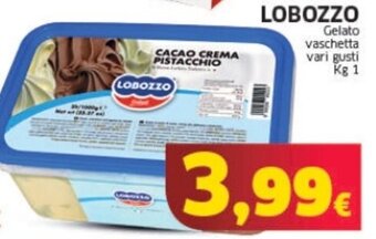Mercati Alimentari LOBOZZO Gelato vaschetta vari gusti Kg 1 offerta