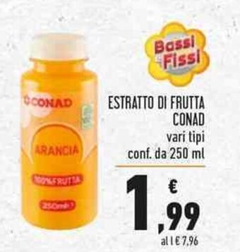 Conad ESTRATTO DI FRUTTA CONAD vari tipi conf. da 250 ml offerta
