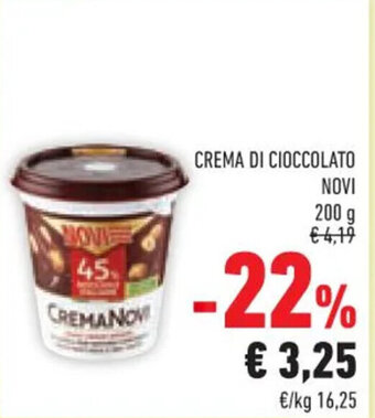 Conad CREMA DI CIOCCOLATO NOVI 200 g offerta