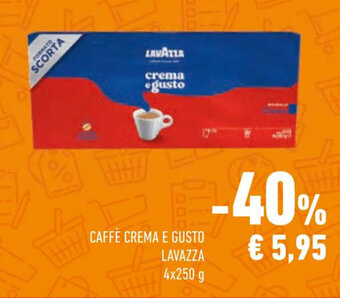 Conad CAFFÈ CREMA E GUSTO LAVAZZA 4x250 g offerta