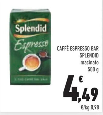 Conad CAFFÈ ESPRESSO BAR Splendid 500 g offerta