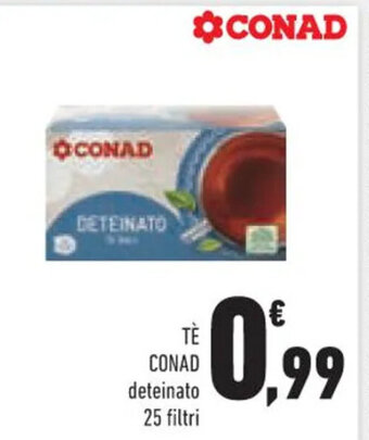 Conad TÈ CONAD deteinato 25 filtri offerta