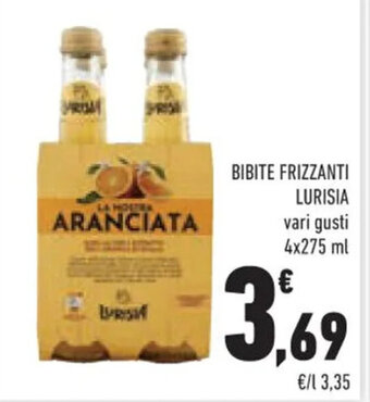 BIBITE FRIZZANTI LURISIA vari gusti 4x275 ml